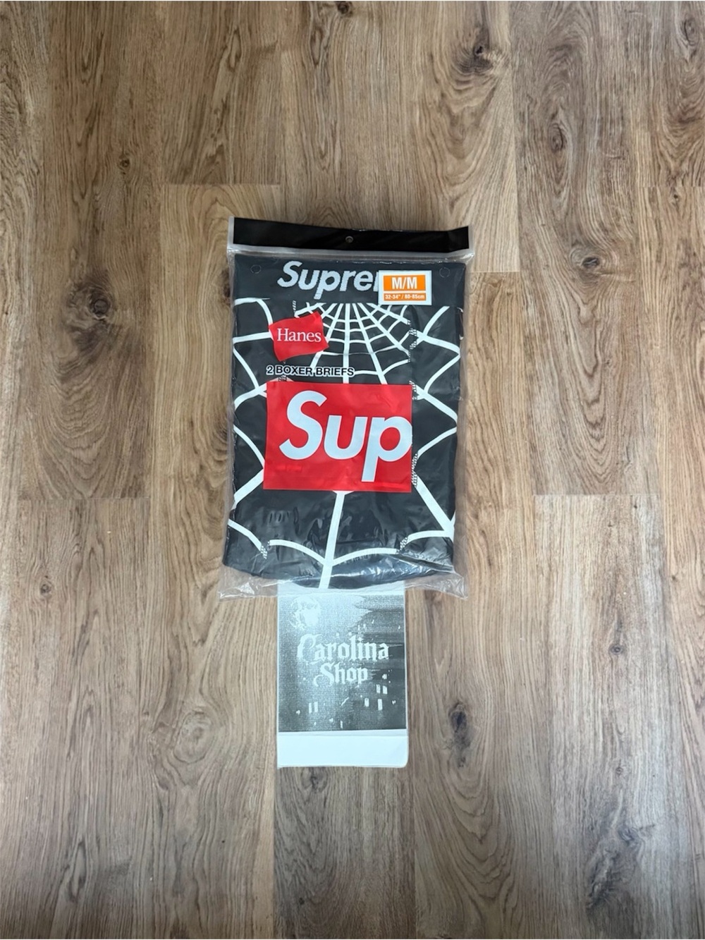 Supreme x Hanes Spider-Man Boxer Briefs 2-Pack Black